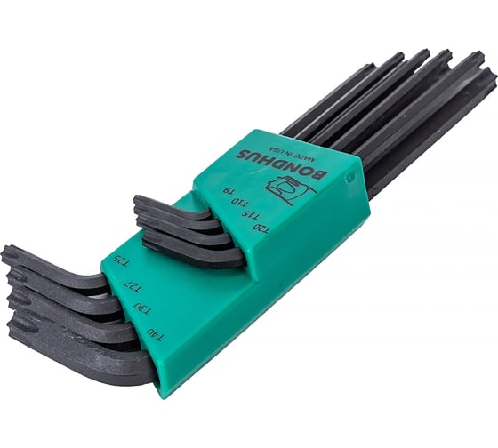 Набор из 8 ключей TORX с отверстием BONDHUS TR9-TR40 32434