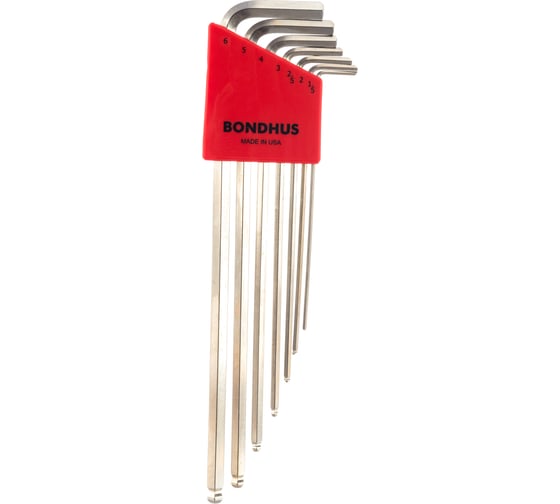 Набор из 7 хромированных ключей с шариком BONDHUS 1.5-6mm XL 17092