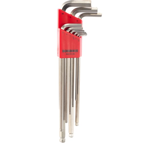 Набор из 9 хромированных ключей с шариком BONDHUS 1.5-10mm XL 17099