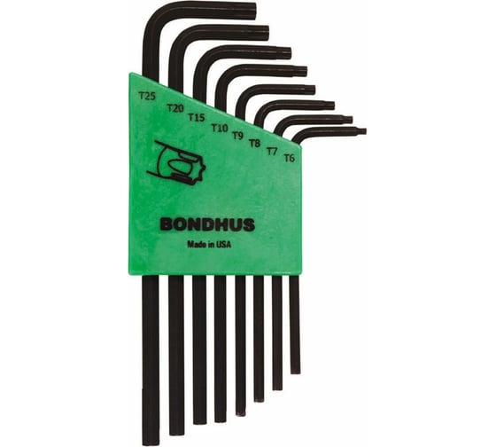 Набор из 8 ключей Torx BONDHUS L T6-T25 31832 1
