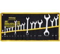 Набор комбинированных и рожковых ключей WMC TOOLS 16пр 6х7,8х9,10-19,22,24,27х30,32х36мм WMC-5199(47228)