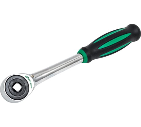 Ротационная трещотка с переставным квадратом TOPTUL 3/8", 60 зубов, 240 мм CJTV1224