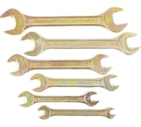 Набор рожковых ключей Политех CS оцинкованные, 6-17 мм, 6 шт. 2731102