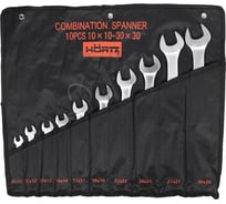 Набор комбинированных сатинированных ключей HORTZ 10шт. 10-30 HOR 116211