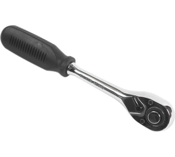 Ключ-трещотка Pobedit 1/2" CrV, пластиковая рукоятка, 45 зубьев 2845009 1