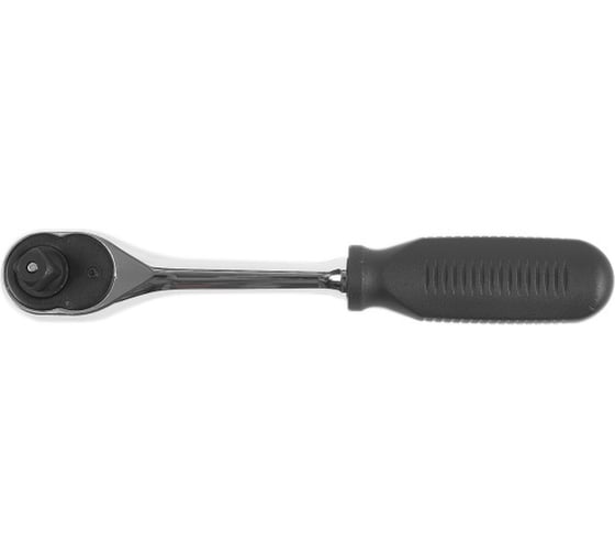 Ключ-трещотка Pobedit 1/2" CrV, пластиковая рукоятка, 45 зубьев 2845009