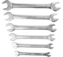 Набор рожковых ключей Pobedit Cr-V, матовое покрытие, 6-17 мм, 6 шт. 2731702