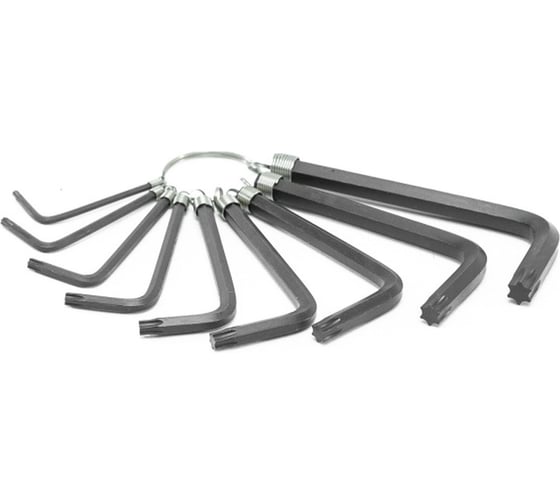 Набор имбусовых ключей Политех Torx T10-T50, CR-V, 9 шт. 2573013