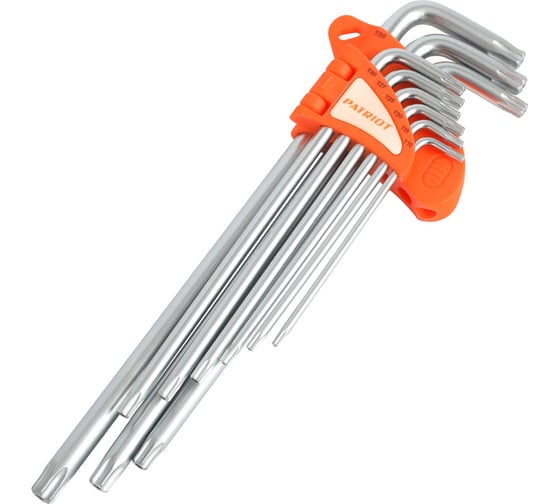 Набор ключей PATRIOT SKТ-9EL, TORX, экстра длинные, T10-T50, CRV, 9 шт 350002005 1