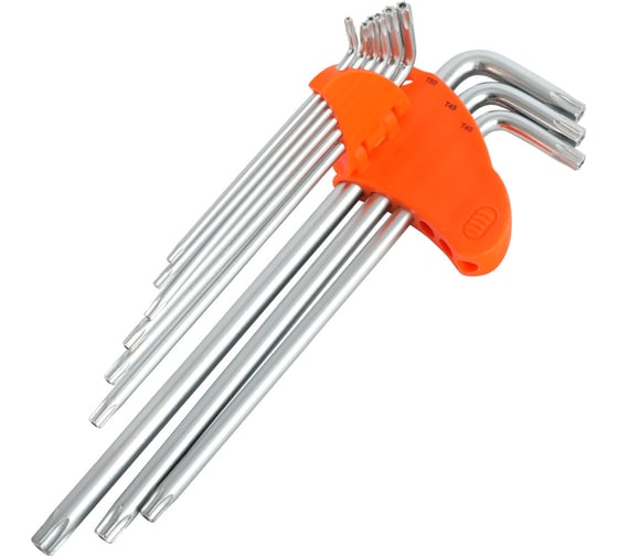 Набор ключей PATRIOT SKТ-9EL, TORX, экстра длинные, T10-T50, CRV, 9 шт 350002005
