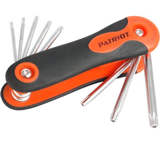 Набор ключей PATRIOT SKT-8F, TORX, T9-T40 складные, CRV, 8-в-1 350002009