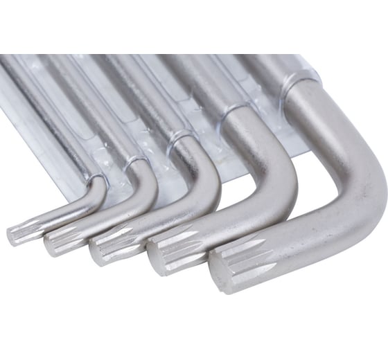 Набор Г-образных ключей AV Steel SPLINE M5-M12 S2 " 5 предметов, шт AV-367655