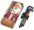 Набор Г-образных ключей WERA Christmas 2023 950/9 SPKL Hex-Plus Multicolour BlackLaser 1 с шаром, 9 пр., 1.5-10 мм, подарочная упаковка WE-05136041001 1