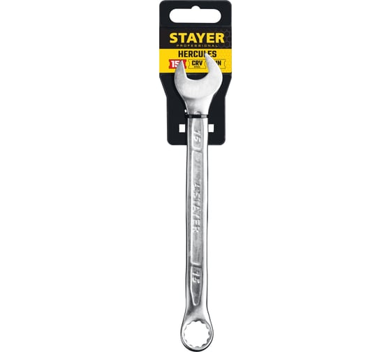 Комбинированный гаечный ключ 15 мм Stayer HERCULES 27081-15_z01