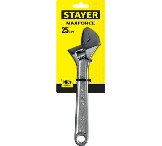 Разводной ключ Stayer MAX-Force, 200 / 25 мм, 2725-20_z01