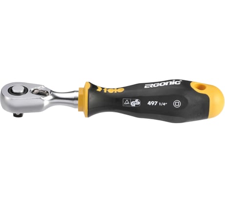 Трещотка Felo Ergonic 1/4" 72 зуба в блистере 49763541