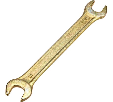 Гаечный рожковый ключ желтый цинк REXANT 8х9 мм 12-5822-2