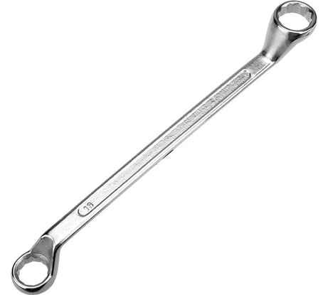 Гаечный накидной коленчатый ключ REXANT 19х22 мм 12-5861-2