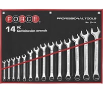 Набор комбинированных гаечных ключей FORCE 8-24 мм, 14 предметов в тканевой свёртке 5141K