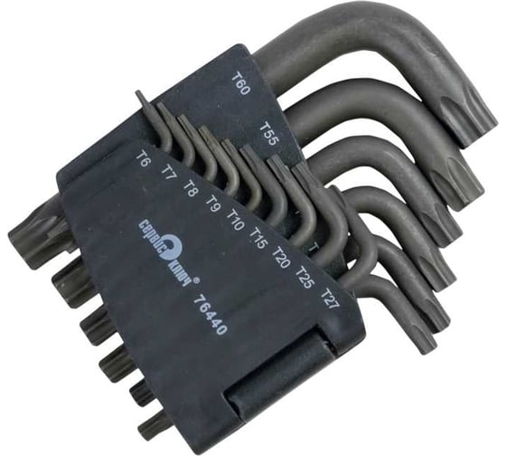 Набор Г-образных звездочек торкс 15 предметов СЕРВИС КЛЮЧ PROFFI 76440 1