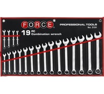Набор гаечных ключей 19 предметов FORCE 5191C