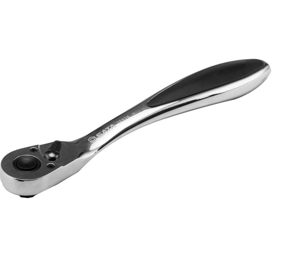 Вороток SATA 3/8" рукоятка (217мм; капл.голов.) быстросъёмн. храпов. реверс .резин.рукоятка 12970 1
