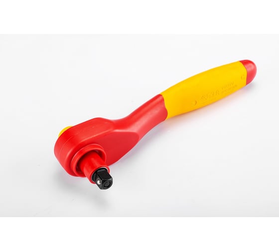 Вороток SATA 3/8" рукоятка (200мм) изолированный, быстросъёмн. храпов. реверс. 12982