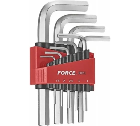 Набор Г-образных шестигранников 9 предметов FORCE 5093