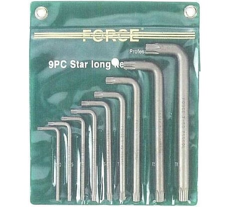 Набор ключей Torx с отверстием удлиненных FORCE 5099LT