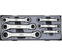 Набор накидных трещоточных ключей звезда 6 предметов FORCE T50617