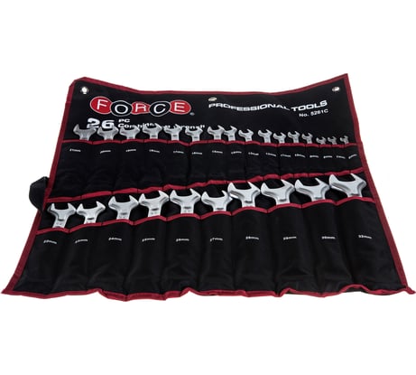 Набор комбинированных гаечных ключей 26 предметов FORCE 5261C