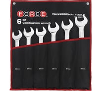 Набор комбинированных ключей 32,34,36,38,41,46 мм в скрутке 6 предметов FORCE 50651