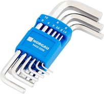 Набор шестигранных ключей 9 шт, NORGAU N44-009, 061003800