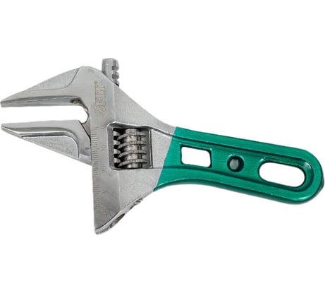 Разводной ключ FIT Смарт CrV, укороченный, узкие губки, шкала, экстра увеличенный захват 155 мм (43 мм) 70213