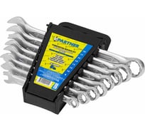 Набор комбинированных ключей Partner 8, 10, 12, 13, 14, 15, 17, 19 мм, в пластиковом держателе, 8 предметов PA-3008MP(19987)