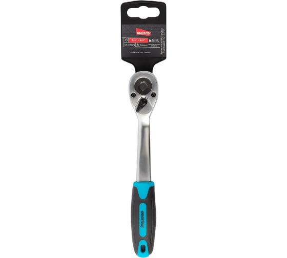 Универсальная трещотка Smartbuy под квадрат 1/2"+3/8", 72 зуба, прорезиненная ручка, сталь 40х закаленная SBT-SWK-38-21p1