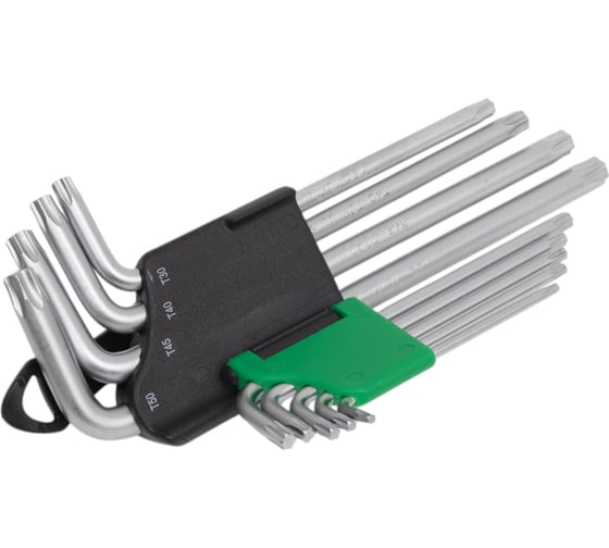 Набор длинных ключей Torx TOPTUL T10-Т50, 9 шт. GAAL0914