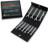 Набор комбинированных миниатюрных дюймовых ключей TOPTUL 5/32"-7/16", 10 шт. GBBA1001