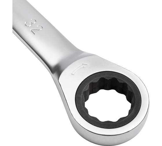Комбинированный трещоточный ключ AV Steel 32 мм. AV-315032