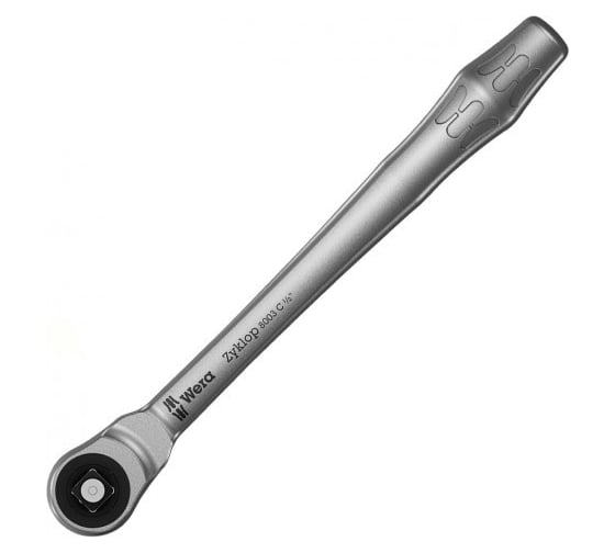 8003 C Zyklop Metal Push трещотка, сдвижной квадрат, 1/2" x 281 мм, 76 зубьев WERA WE-004063