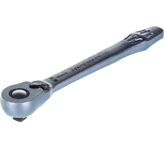 Ключ трещотка WERA 8004 A Zyklop Metal переключение реверса, привод 1/4" WE-004004