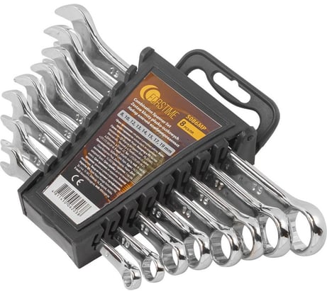 Набор ключей FORSTIME комбинированных 8 пр. (8,10,12,13,14,15,17,19мм) FT-5086MP(52492)