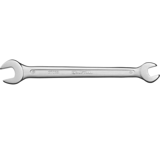 Гаечный рожковый ключ Kraftool Expert Cr-V сталь хромированный 8x10 мм 27033-08-10 1