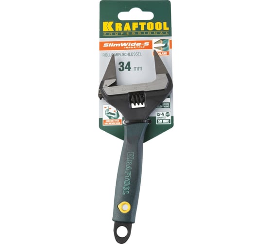 Разводной ключ KRAFTOOL SlimWide Ultra 150х34 мм 27263-15