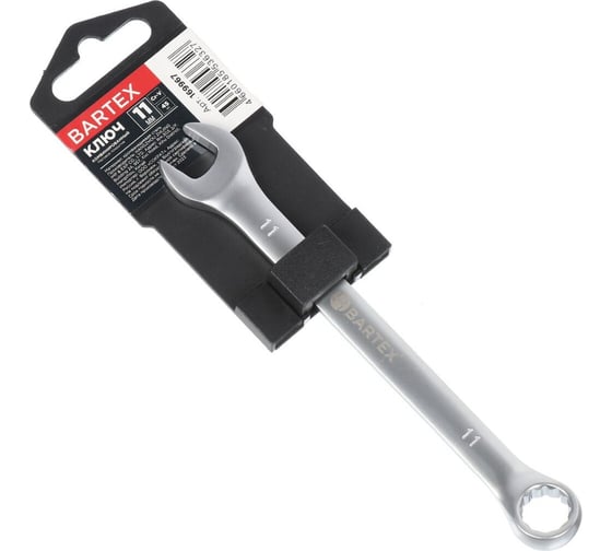Комбинированный ключ BARTEX 11 мм, матовый, CrV сталь 169967