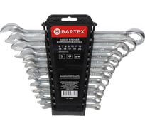 Набор комбинированных ключей BARTEX М120 6-22 мм, матовый, CrV сталь, 12 предметов 169991