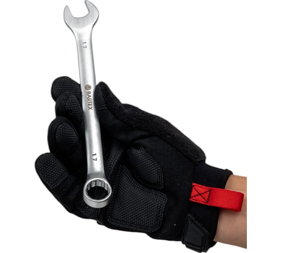 Комбинированный ключ BARTEX 17 мм, матовый, CrV сталь 169972