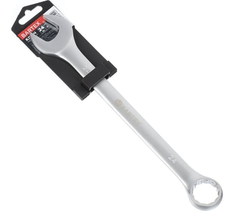 Комбинированный ключ BARTEX 24 мм, матовый, CrV сталь 169975
