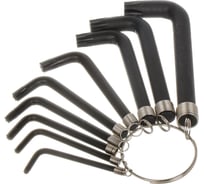 Набор имбусовых ключей Torx BARTEX T10-T50 9 предметов на кольце 319911