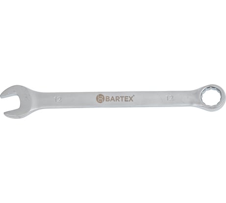 Комбинированный ключ BARTEX 12 мм, матовый, CrV сталь 169968